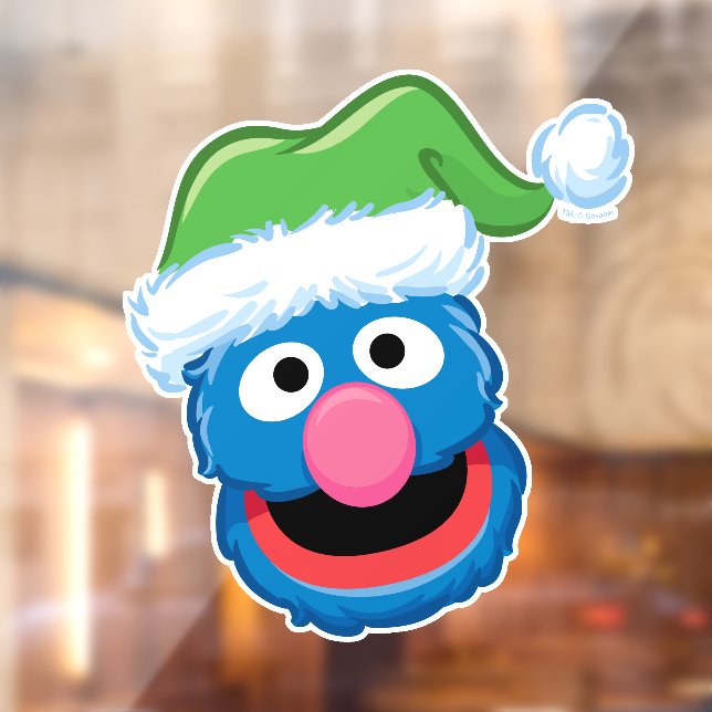 Autocollant Pour Fenêtre Grover Premier Noël (Feuille 2)