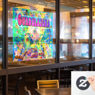 Autocollant Pour Fenêtre Guadalajara Heure Epoch Clôture de fenêtre