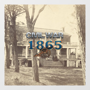 Autocollant Pour Fenêtre Guerre civile ABH 1865 Cling de fenêtre