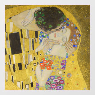 Autocollant Pour Fenêtre Gustav Klimt - Le baiser