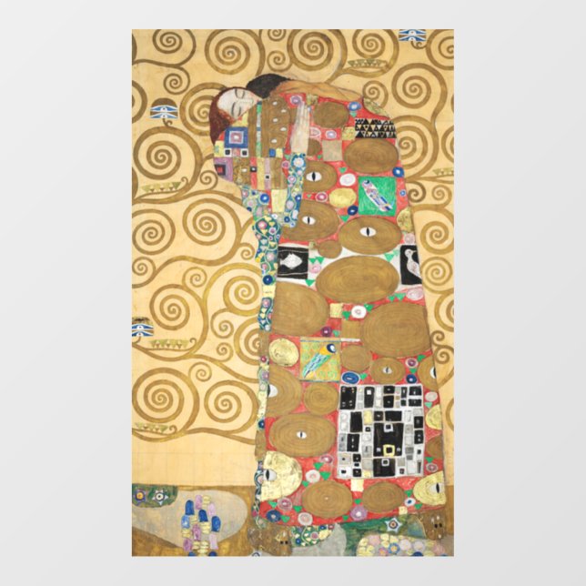 Autocollant Pour Fenêtre Gustav Klimt - Réalisation, Stoclet Frieze (Feuille)