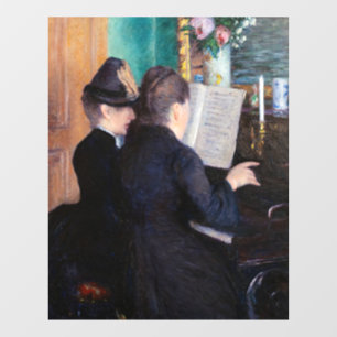 Autocollant Pour Fenêtre Gustave Caillebotte - Leçon de piano