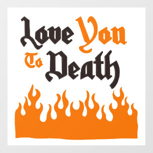 Autocollant Pour Fenêtre Halloween Cool Éffrayant Whimsgraphique Orange