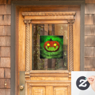 Autocollant Pour Fenêtre Halloween malin éffrayantPumpkin