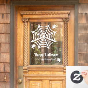 Autocollant Pour Fenêtre Halloween Spiderweb personnalisé