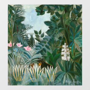 Autocollant Pour Fenêtre Henri Rousseau - La jungle équatoriale