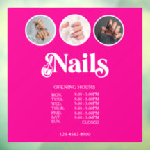Heures d'ouverture de Vibrant Pink 3 Photo Nail Te