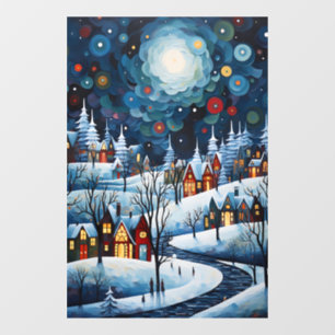 Autocollant Pour Fenêtre Hiver Wonderland Fenêtre Classer