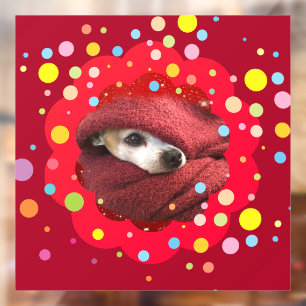 Autocollant Pour Fenêtre Holiday Chihuahua