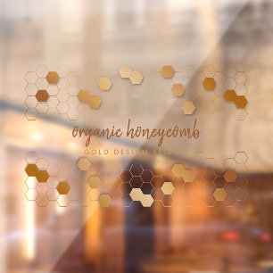 Autocollant Pour Fenêtre Honeypeb Gold