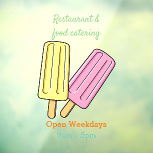 Autocollant Pour Fenêtre Illustration de Ice pop
