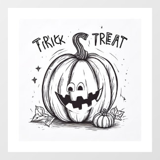 Autocollant Pour Fenêtre images citrouilles d'halloween