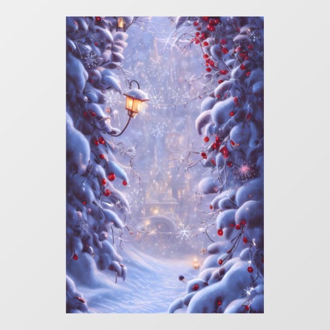 Autocollant Pour Fenêtre Imaginaire Noël 5 Cling de fenêtre (Feuille)