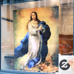 Autocollant Pour Fenêtre Immaculée Conception Gold