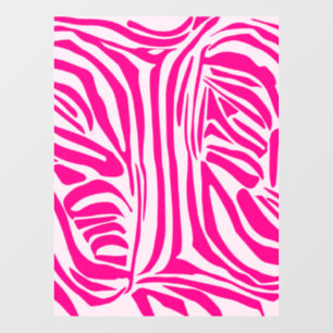 Autocollant Pour Fenêtre Impression zèbre rose