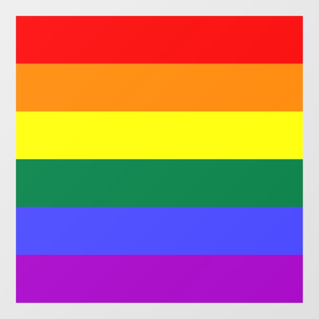 Autocollant Pour Fenêtre Indicateur de la fierté arc-en-ciel (Feuille)