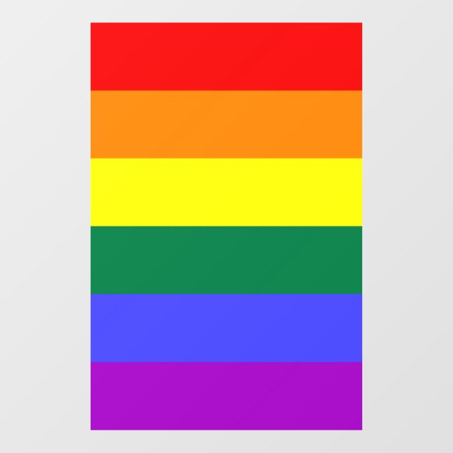 Autocollant Pour Fenêtre Indicateur de la fierté arc-en-ciel (Feuille)