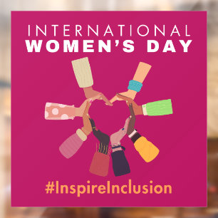 Autocollant Pour Fenêtre Inspirer l'inclusion Journée internationale de la 