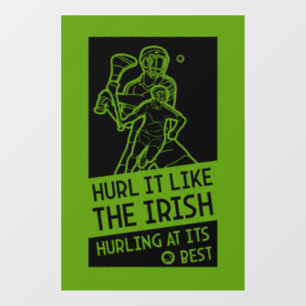 Autocollant Pour Fenêtre Irish Hurling Sport