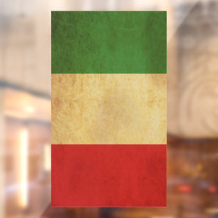 Autocollant Pour Fenêtre Italie Drapeau design Vintage