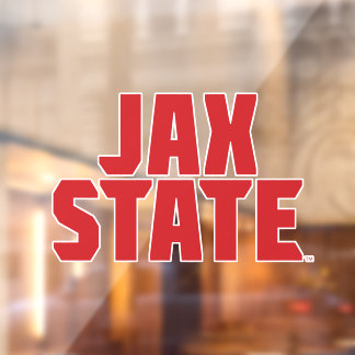 Autocollant Pour Fenêtre Jacksonville State University JAX STATE Bold Red
