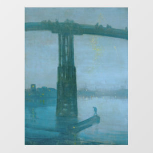 Autocollant Pour Fenêtre James Whistler - Nocturne, Old Battersea Bridge