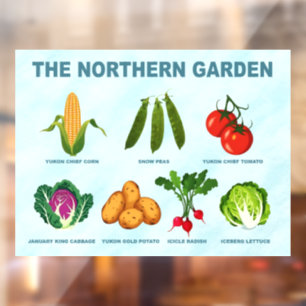 Autocollant Pour Fenêtre Jardin végétal du Nord