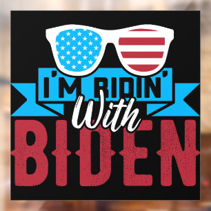 Autocollant Pour Fenêtre Je suis Ridin With Biden