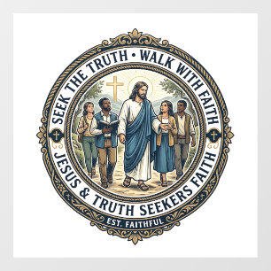 Autocollant Pour Fenêtre Jésus Apologétique Théologie Chemise Nerd Foi