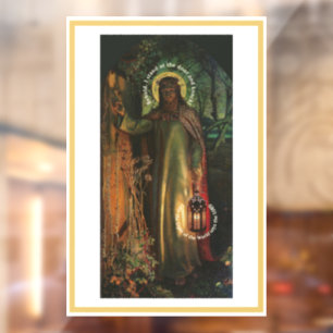 Autocollant Pour Fenêtre Jésus Lumière du monde