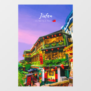 Autocollant Pour Fenêtre Jiufen, Taïwan - Ancienne Maison de Thé