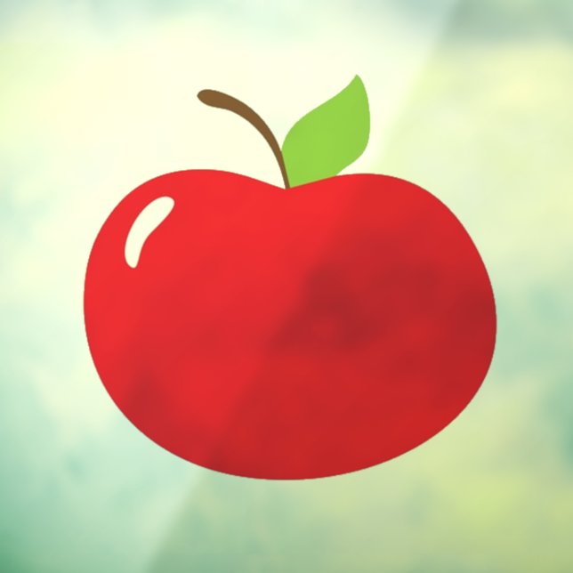 Autocollant Pour Fenêtre Jolie pomme de votre oeil amusant dessin animé (Feuille 3)