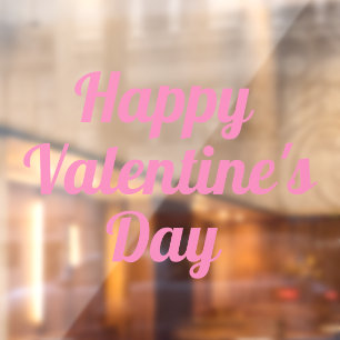 Autocollant Pour Fenêtre Joyeuse Saint-Valentin Autocollant de fenêtre