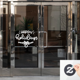 Autocollant Pour Fenêtre Joyeuses fêtes Noël, Hiver Fenêtre Cling