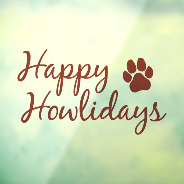 Autocollant Pour Fenêtre Joyeux Howlidays (Feuille 3)