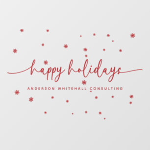 Autocollant Pour Fenêtre Joyeux Joyeux Jours d'affaires Nom d'entreprise Re