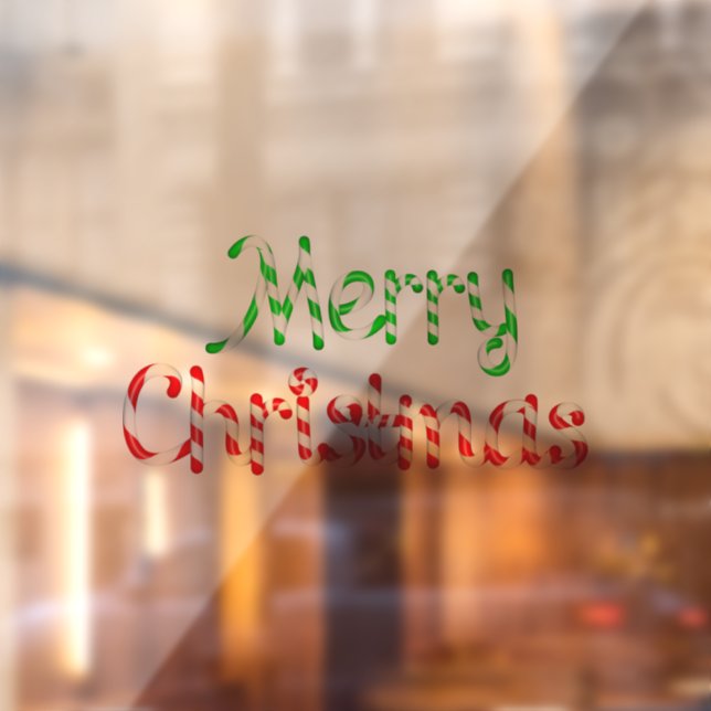 Autocollant Pour Fenêtre Joyeux Noël (Feuille 2)