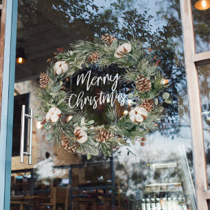 Autocollant Pour Fenêtre Joyeux Noël Autocollant de fenêtre de vacances