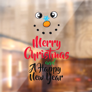 Autocollant Pour Fenêtre Joyeux Noël et une bonne année