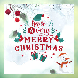 Autocollant Pour Fenêtre Joyeux Noël Fête