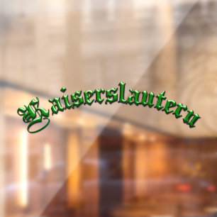 Autocollant Pour Fenêtre Kaiserslautern K-Town Cling de fenêtre