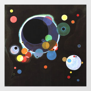 Autocollant Pour Fenêtre Kandinsky - Plusieurs cercles