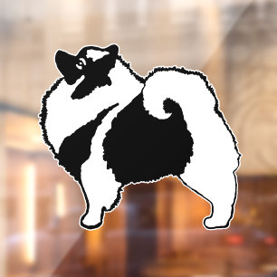 Autocollant Pour Fenêtre Keeshond Graphics - Cute Original Chig Art