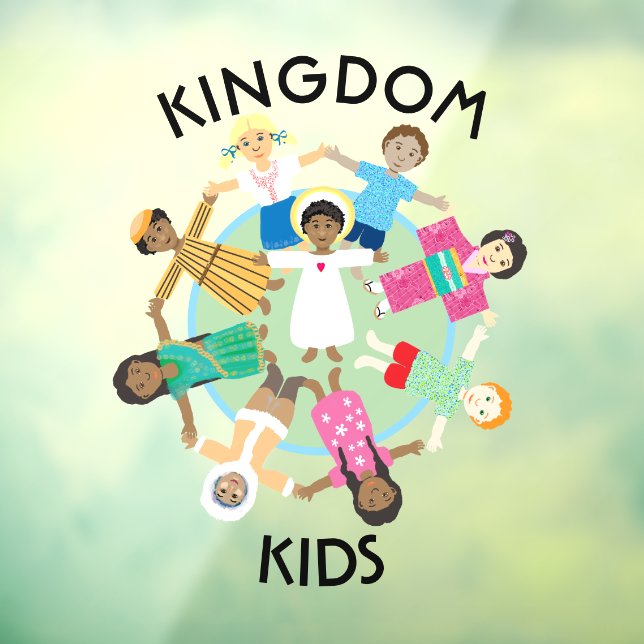 Autocollant Pour Fenêtre Kingdom Kids Christian Club (Feuille 3)