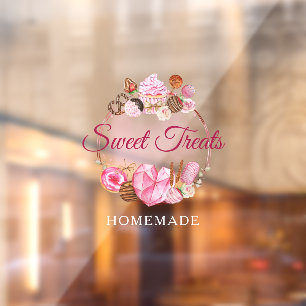 Autocollant Pour Fenêtre La boulangerie Sweet Traitements