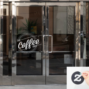 Autocollant Pour Fenêtre La Boutique De Café