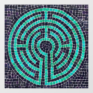 Autocollant Pour Fenêtre LABYRINTH III 12x12 Clôture de fenêtre