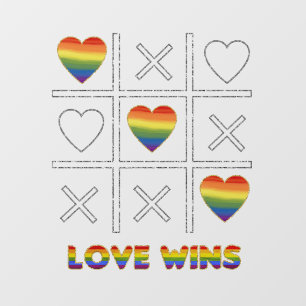 Autocollant Pour Fenêtre L'amour LGBT gagne