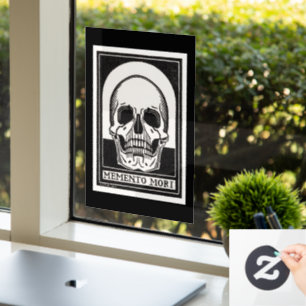 Autocollant Pour Fenêtre Le crâne Memento Mori