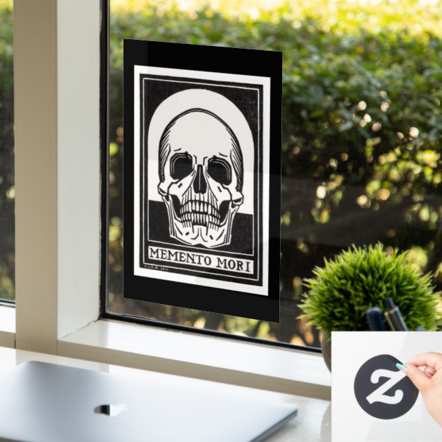 Autocollant Pour Fenêtre Le crâne Memento Mori (Bureau)